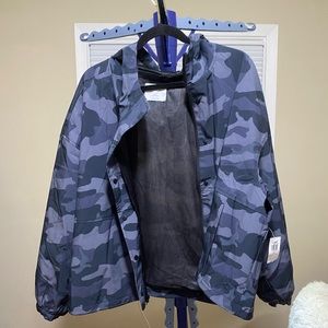 NWT Old Navy size 3XL camo crop rain jacket